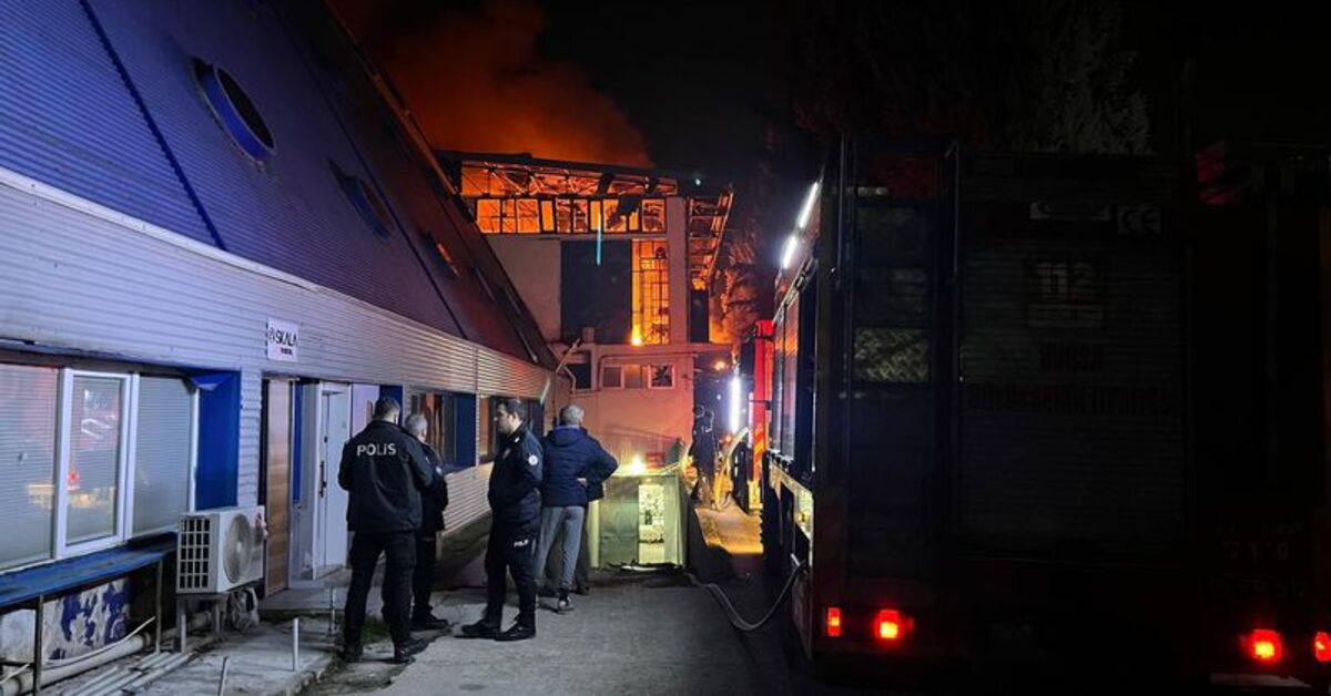 Bursa’da tekstil fabrikasında patlama ve yangın