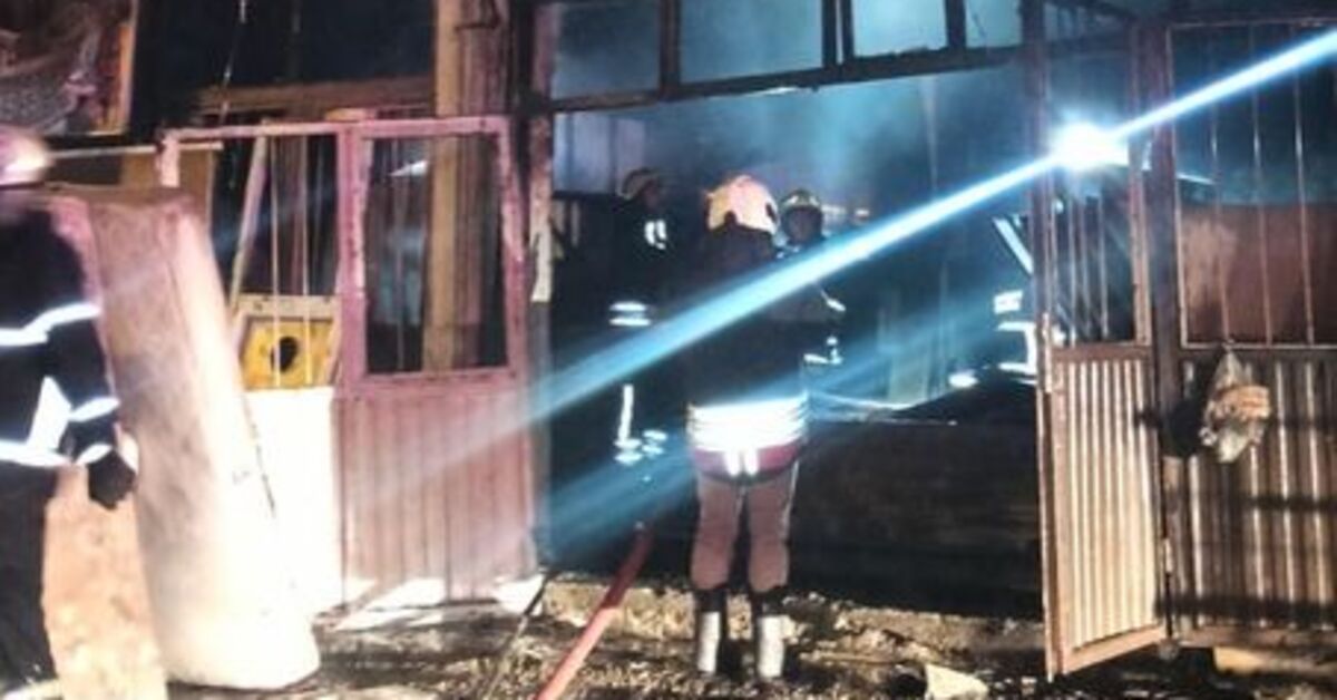 Samsun’da mobilya imalathanesinde yangın çıktı